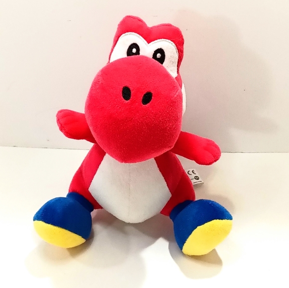 Super Mario 8" Red YOSHI Plush LITTLE BUDDY Nintendo - Picture 1 of 7